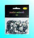 Cekiny 6mm,20g metallic srebro mat