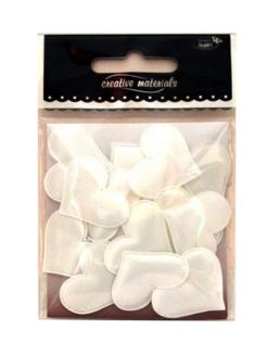 Aplikacje materiałowe SERCA 3cm białe .  Kod towaru: AP-218