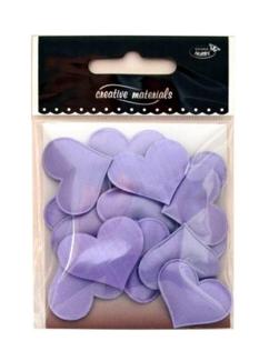 Aplikacje materiałowe SERCA 3cm lila .  Kod towaru: AP-222