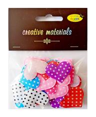 Aplikacje materiałowe SERCA w kropeczki 3cm, 30 szt kolor miks
AP-2299 Aplikacje materiałowe SERCA w kropeczki 3cm, 30 szt kolor miks
AP-2299