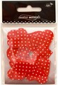 Aplikacje materiałowe SERCA w kropki 3 cm czerwone . Kod towaru: AP-231 Aplikacje materiałowe SERCA w kropki 3 cm czerwone . Kod towaru: AP-231