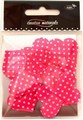Aplikacje materiałowe SERCA w kropki 3 cm pink . Kod towaru: AP-233 Aplikacje materiałowe SERCA w kropki 3 cm pink . Kod towaru: AP-233