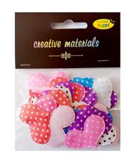 Aplikacje materiałowe SERCA w kropeczki 3,5cm, 30 szt kolor miks
AP-2399 Aplikacje materiałowe SERCA w kropeczki 3,5cm, 30 szt kolor miks
AP-2399