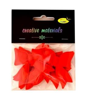 Aplikacje materiałowe – KOKARDKI 5-6 cm czerwone  .  Kod towaru: AP-411