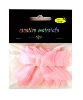 Aplikacje materiałowe – KOKARDKI 5-6cm j.różowe .  Kod towaru: AP-412