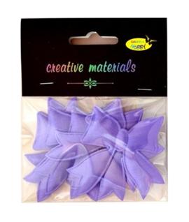 Aplikacje materiałowe – KOKARDKI 5-6 cm lila .  Kod towaru: AP-414