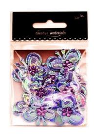 Aplikacje materiałowe – MOTYLKI  3,3 cm różowe .  Kod towaru: AP-505