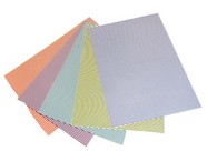 Karton obustronny nadruk mini paski 300g 24x34cm 5 ark miks