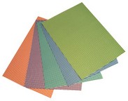 Karton obustronny nadruk mini kratka ,300g 24x34cm, 5 ark miks