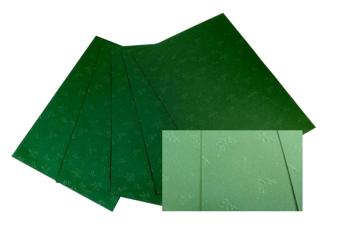 Karton 220g,wytłaczany ANIOŁY 25x35cm, 5 ark c.zielone