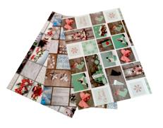 Karton 300g nadruk motywy świąteczne ,24x34cm 3 ark miks Karton 300g nadruk motywy świąteczne ,24x34cm 3 ark miks