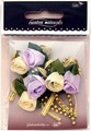 Różyczki-bukiecik ,3 szt kremowo-fiołkowy . Kod towaru: B1023-231 Różyczki-bukiecik ,3 szt kremowo-fiołkowy . Kod towaru: B1023-231