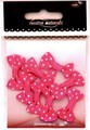 Kokardki w kropeczki ,3cm 8 szt pink . Kod towaru: B1023-523 Kokardki w kropeczki ,3cm 8 szt pink . Kod towaru: B1023-523
