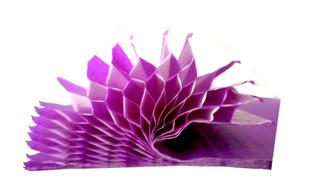 Bibułka przestrzenna 24x34cm różowo-fioletowa