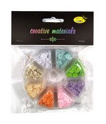 Cekiny 6 mm 40g 8 kol pastel. opak plast Cekiny 6 mm 40g 8 kol pastel. opak plast