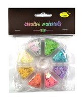 Cekiny kwiatki 11mm, 40g ,8kol pastel. opak plast Cekiny kwiatki 11mm, 40g ,8kol pastel. opak plast