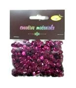 Cekiny 6mm,20g metallic bordowe
