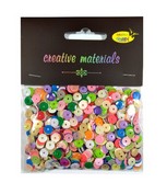 Cekiny 6mm, 20g miks kolorów nieprzeźroczystych