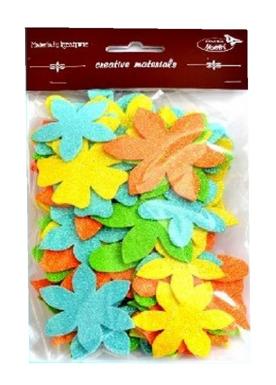 Kwiatki brokatowe 35-48mm miks 60 szt zestaw 1 Kwiatki brokatowe 35-48mm miks 60 szt zestaw 1