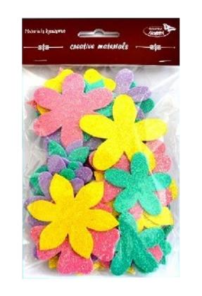 Kwiatki brokatowe 35-48mm miks 60 szt zestaw 2 Kwiatki brokatowe 35-48mm miks 60 szt zestaw 2