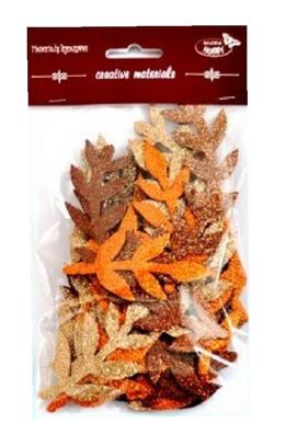 Gałązki brokatowe 7-15cm miks 36 szt tonacja brązowa Gałązki brokatowe 7-15cm miks 36 szt tonacja brązowa