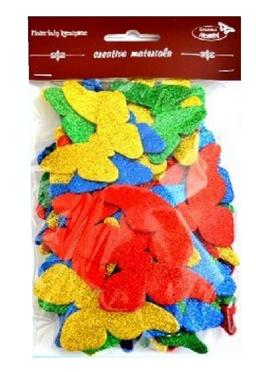 Motyle brokatowe 62-92mm miks 52 szt zestaw 4 Motyle brokatowe 62-92mm miks 52 szt zestaw 4