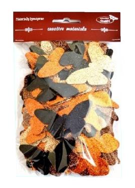 Motyle brokatowe 62-92mm miks 52 szt zestaw 7 Motyle brokatowe 62-92mm miks 52 szt zestaw 7