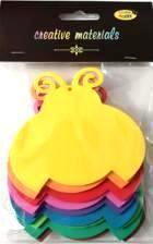 Biedronki z pianki wielkość 10,5x9 cm a 9 szt miks intens DML-BD01 Biedronki z pianki wielkość 10,5x9 cm a 9 szt miks intens DML-BD01