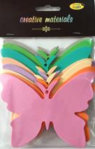 Motyle z pianki wielkość 11,5x8,5 cm 8 szt miks pastel DML-MT02 Motyle z pianki wielkość 11,5x8,5 cm 8 szt miks pastel DML-MT02