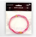 Drut aluminiowy galwanizowany 2mm, dł. 3mb , z ozdobnym frezowaniem,  kolor:  pink Kod towaru : DR-A02-2300F