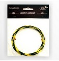 Drut aluminiowy galwanizowany 2mm, dł. 3mb , z ozdobnym frezowaniem,  kolor:  czarno-żółty Kod towaru : DR-A02-9065F