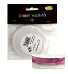 Drut stalowy 0.3mm duża szpula 100 mb kolor :różowy . Kod: DR-JK100-26 Drut stalowy 0.3mm duża szpula 100 mb kolor :różowy . Kod: DR-JK100-26