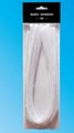 Druty chenille a 10 szt. , dł. 50 cm , kolor : Biały - grubość 9 mm Kod towaru : DR9-00