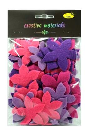 Miks kwiatów z filcu w odcieniach różu i fioletu . Kod towaru : DS521-K23 Miks kwiatów z filcu w odcieniach różu i fioletu . Kod towaru : DS521-K23