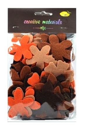 Miks kwiatów z filcu w odcieniach brązu . Kod towaru : DS521-K75 Miks kwiatów z filcu w odcieniach brązu . Kod towaru : DS521-K75