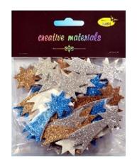 Elementy z mikrogumy brokatowej : Komety , wielkość ca. 7cm miks kolorów ziemnych.Kod : DS5211-KT Elementy z mikrogumy brokatowej : Komety , wielkość ca. 7cm miks kolorów ziemnych.Kod : DS5211-KT