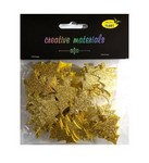 Elementy z pianki brokat.60 szt CHOINKI złote Elementy z pianki brokat.60 szt CHOINKI złote