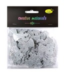Elementy z pianki brokat, 15g ANIOŁY srebrne Elementy z pianki brokat, 15g ANIOŁY srebrne