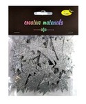 Elementy z pianki brokat. 40 szt KOMETA srebrna Elementy z pianki brokat. 40 szt KOMETA srebrna