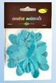Kwiaty z filcu 65 mm a 12 szt. , kolor: turkusowy Kod: DS522-6538 Kwiaty z filcu 65 mm a 12 szt. , kolor: turkusowy Kod: DS522-6538