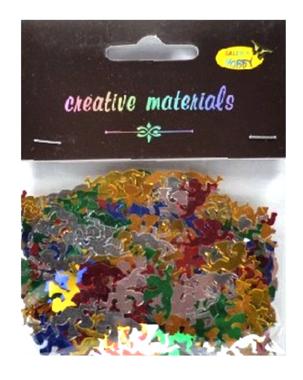 Elementy z folii alu w kształcie : aniołków Wielkość ca. 3 cm. Kod towaru : EAL-A01