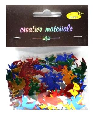 Elementy z folii alu w kształcie : aniołów. Wielkość ca. 3 cm. Kod towaru :EAL-A02 