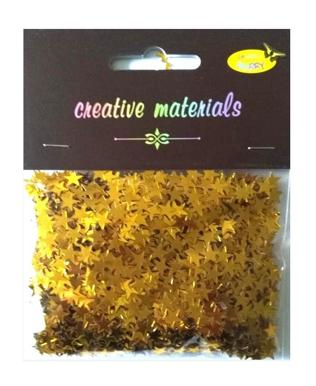 Elementy z folii Alu 20g GWIAZDKI złote Elementy z folii Alu 20g GWIAZDKI złote