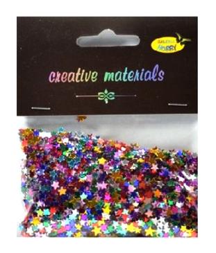 Elementy z folii alu w kształcie : gwiazdek Wielkość ca. 6 mm.Kod towaru : EAL-GM01