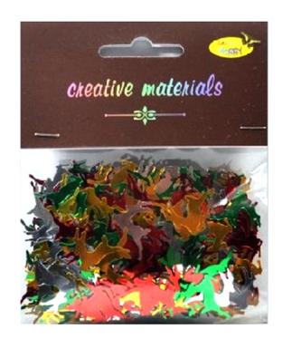 Elementy z folii alu w kształcie : reniferów. Wielkość ca. 3 cm. Kod towaru :EAL-R09 