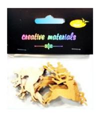 Drewniane elementy w kształcie reniferów. Kod towaru :EDR-09 