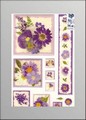 Stiker epoksydowy, rodzaj : Violet Flowers , Kod : ESTK-ROY3524