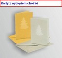 Karty passepartout z wycięciem w choinki , kolor : jodłowo-zielony , Kod: FO190558 