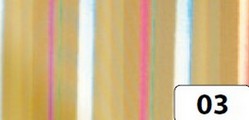 Karton holograficzny : Złote pasy 25x35 cm a 5 ark. Kod :FO300403