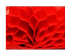 Bibułka przestrzenna 20x33cm czerwona